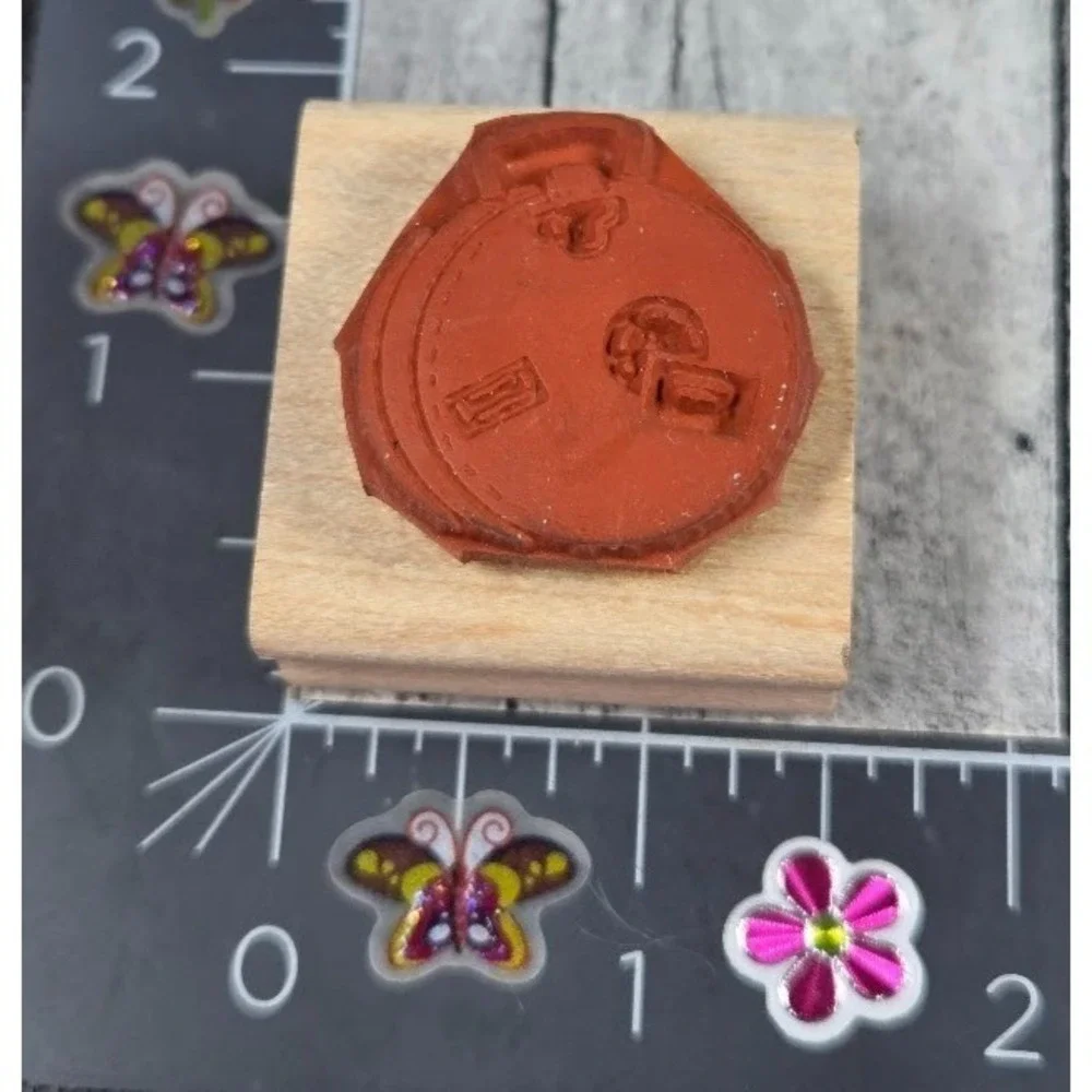 Stampin' Up! Luggage Suitcase Bag Rubber Stamp Wood #C68
